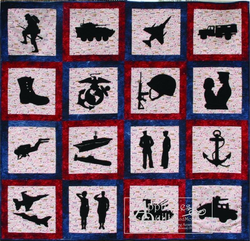 KIT Military Quilt Silhouettes ONLY (All 21)