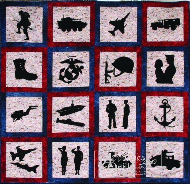 KIT - Military Quilt Silhouettes ONLY (All 21)