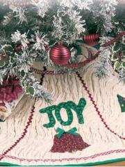 Tree skirts are a wonderful way to use Christmas appliques