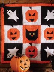 Halloween is a great time to use the ghosts, jack o lanterns, black cats, etc. in this cute little banner