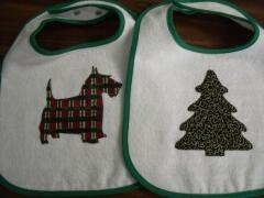 More Bib ideas for Christmas sewn by Carol Murphy Sept. 2009