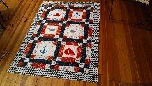 2014, Nov. - Jessica H. just finished a nautical themed one for a friend who's baby is due in January