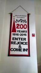 2016 - Feb., Brecksville United Church of Christ had custom letters made for a banner celebrating their 200 year anniversary.  Congratulations BUCC.  