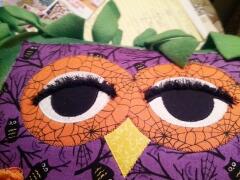 2016 - April - Heidi took our owl pillow and gave it eyelashes, using our Chenille-It.   OMG  how cute is that?
