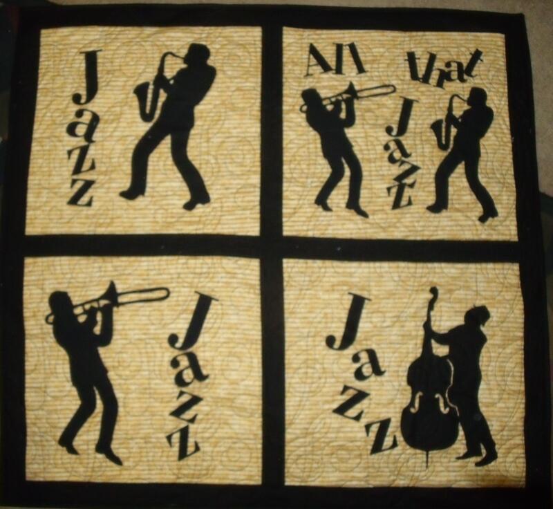 All That Jazz Appliqued Quilt