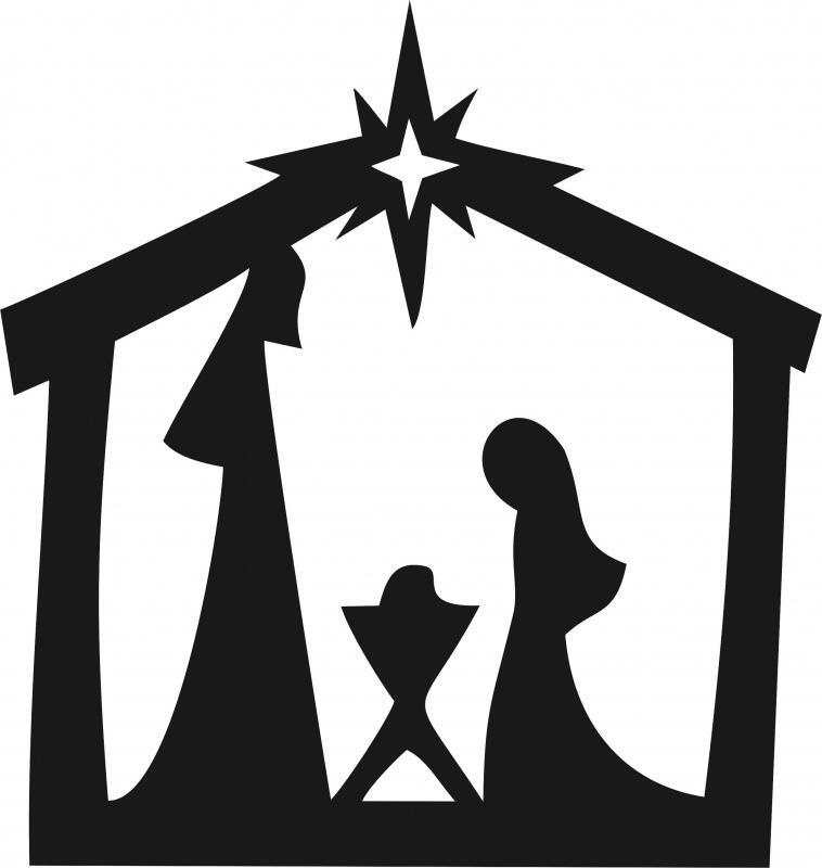 Nativity Scene Silhouette Laser Cut