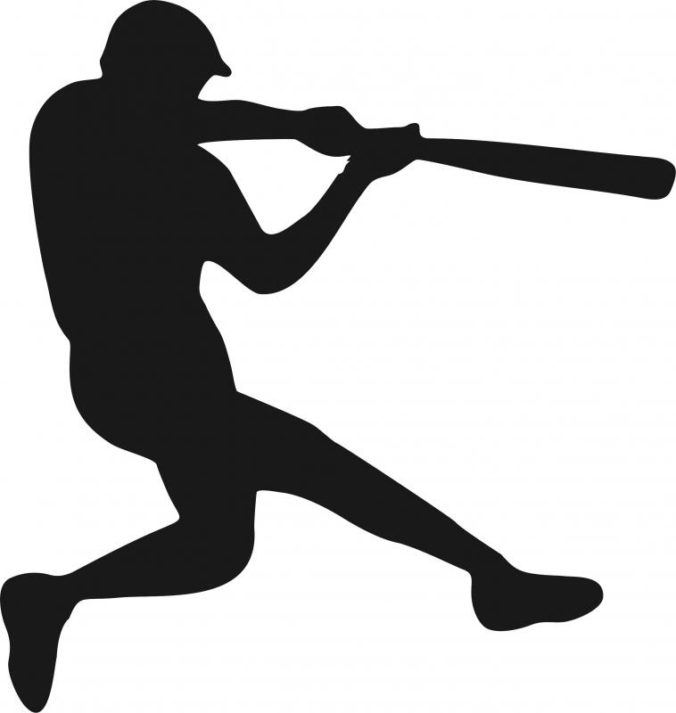 Download Baseball Batter Silhouette Laser Cut Appliques