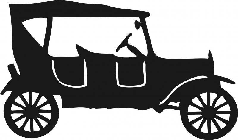 Antique Vintage Model T Silhouette Laser Cut Appliques Antique Vintage Model T Silhouette Laser Cut Appliques