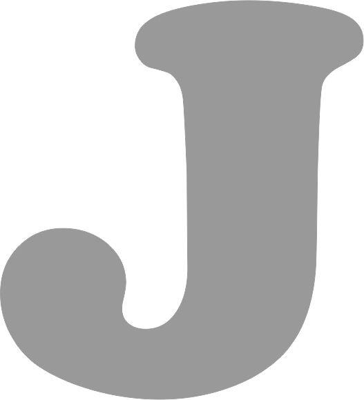 Letter - “J” Capital Laser Cut Appliques