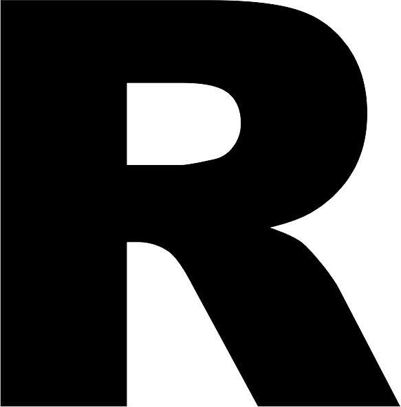 Letter - “R” Capital Laser Cut Appliques