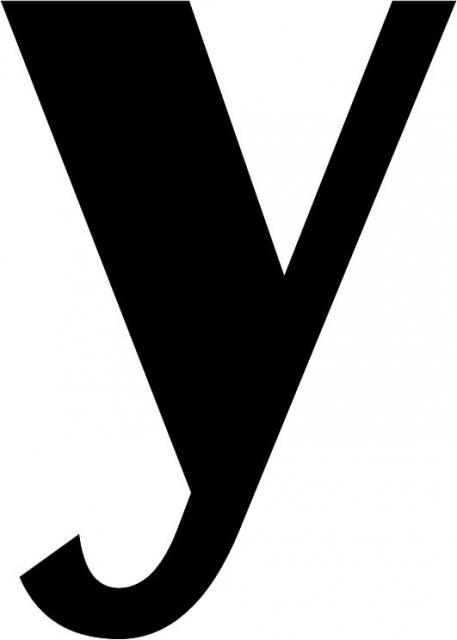 Premium Photo  Letter y lowercase on white background. camera