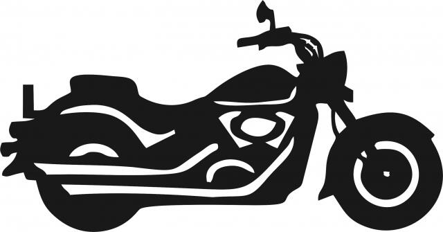 Download Motorcycle Silhouette Laser Cut Appliques