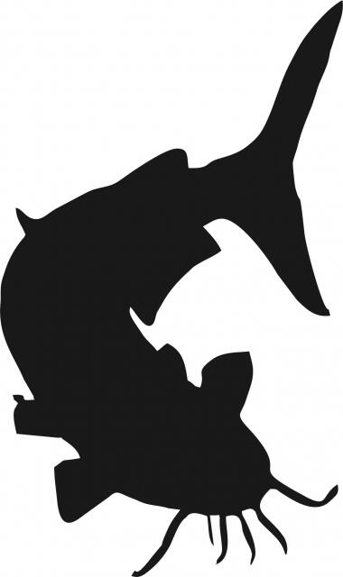 Download Fish -Catfish Laser Cut Silhouette