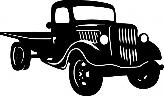 Free Free 154 Silhouette Old Truck Svg SVG PNG EPS DXF File